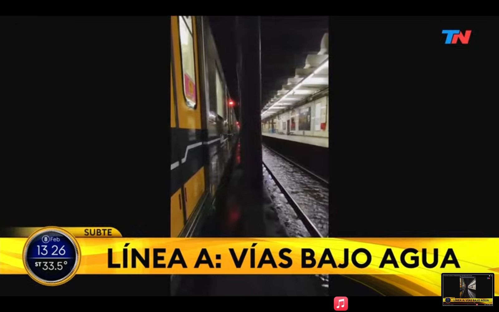 Tempestade em Buenos Aires inunda estações de metrô, atrasa voos e deixa milhares sem luz / Todo Notícias/ parceira da CNN