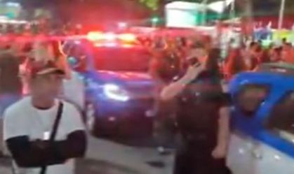 Polícia Militar do Rio de Janeiro atende ocorrência no bloco Banda do Lido