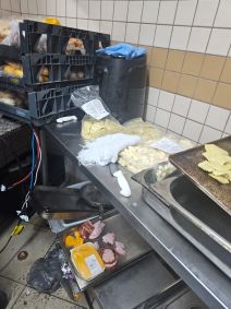 Armazenamento inadequado de alimentos no camarote Lounge Sapucaí