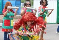 Carnaval é melhor do que celular, dizem crianças em bloquinho no DF