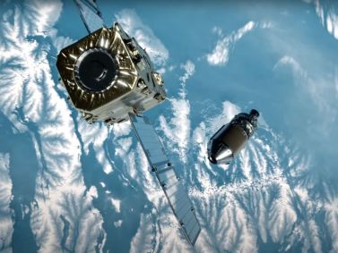 satélites orbitando a terra