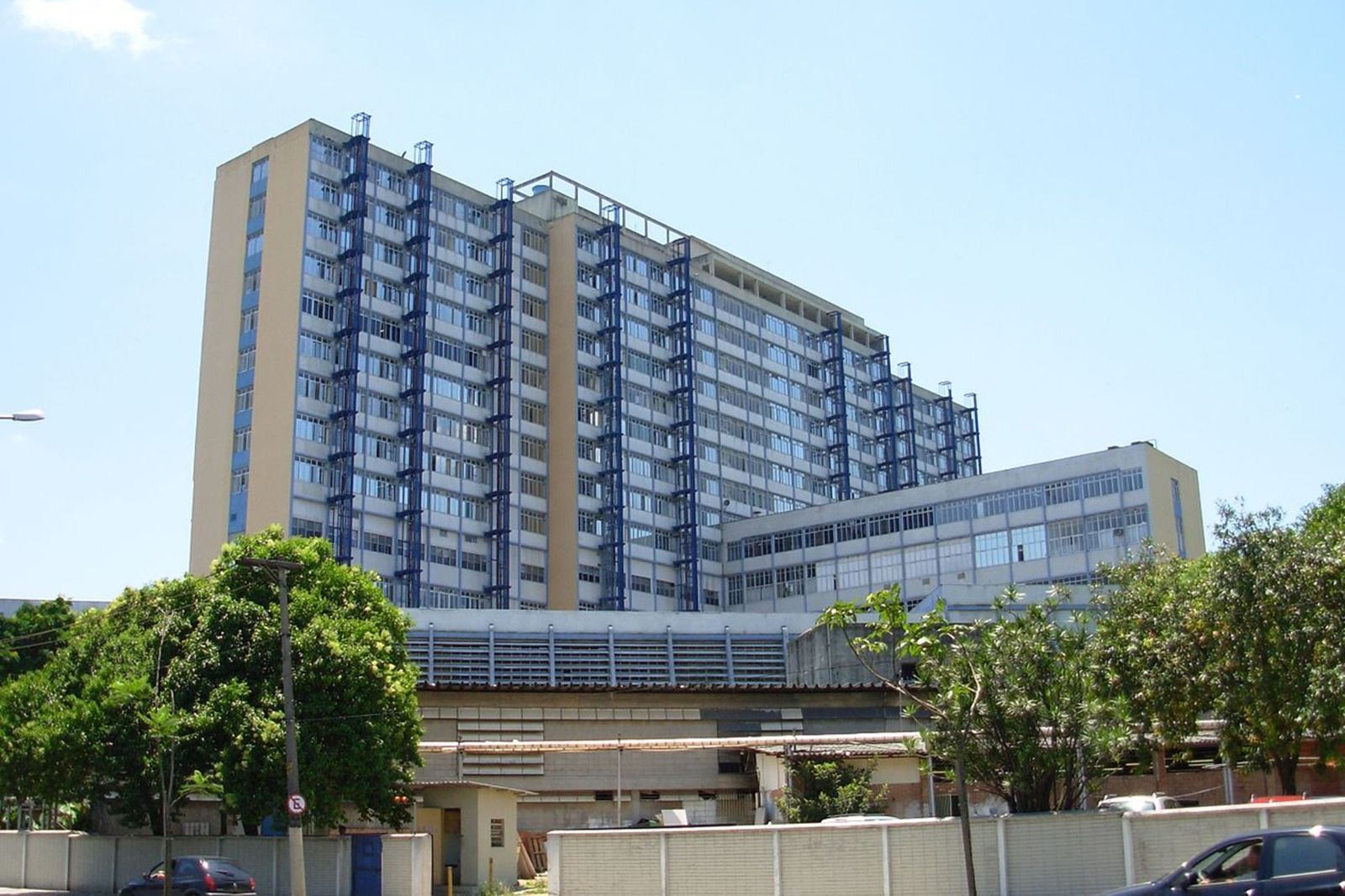 Hospital do Servidor Público Estadual (HSPE) visto do Ibirapuera