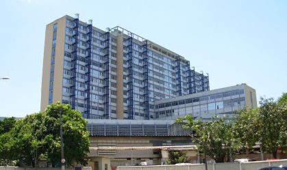 Hospital do Servidor Público Estadual (HSPE) visto do Ibirapuera