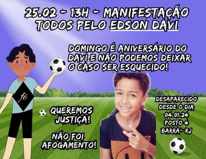 Aniversário de menino desaparecido na praia é marcado por angústia e pedido de respostas