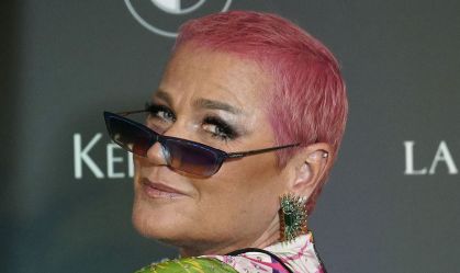 Xuxa Menehghel no baile de Carnaval da Vogue, no Copacabana Palace, no Rio de Janeiro, em 7 de fevereiro de 2020
