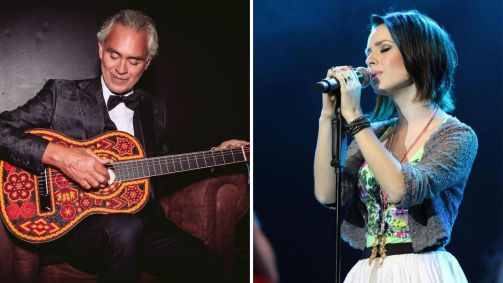 Andrea Bocceli e Sandy se apresentam juntos no Brasil