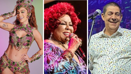 Anitta, Alcione e Zeca Pagodinho se apresentam na Sapucaí