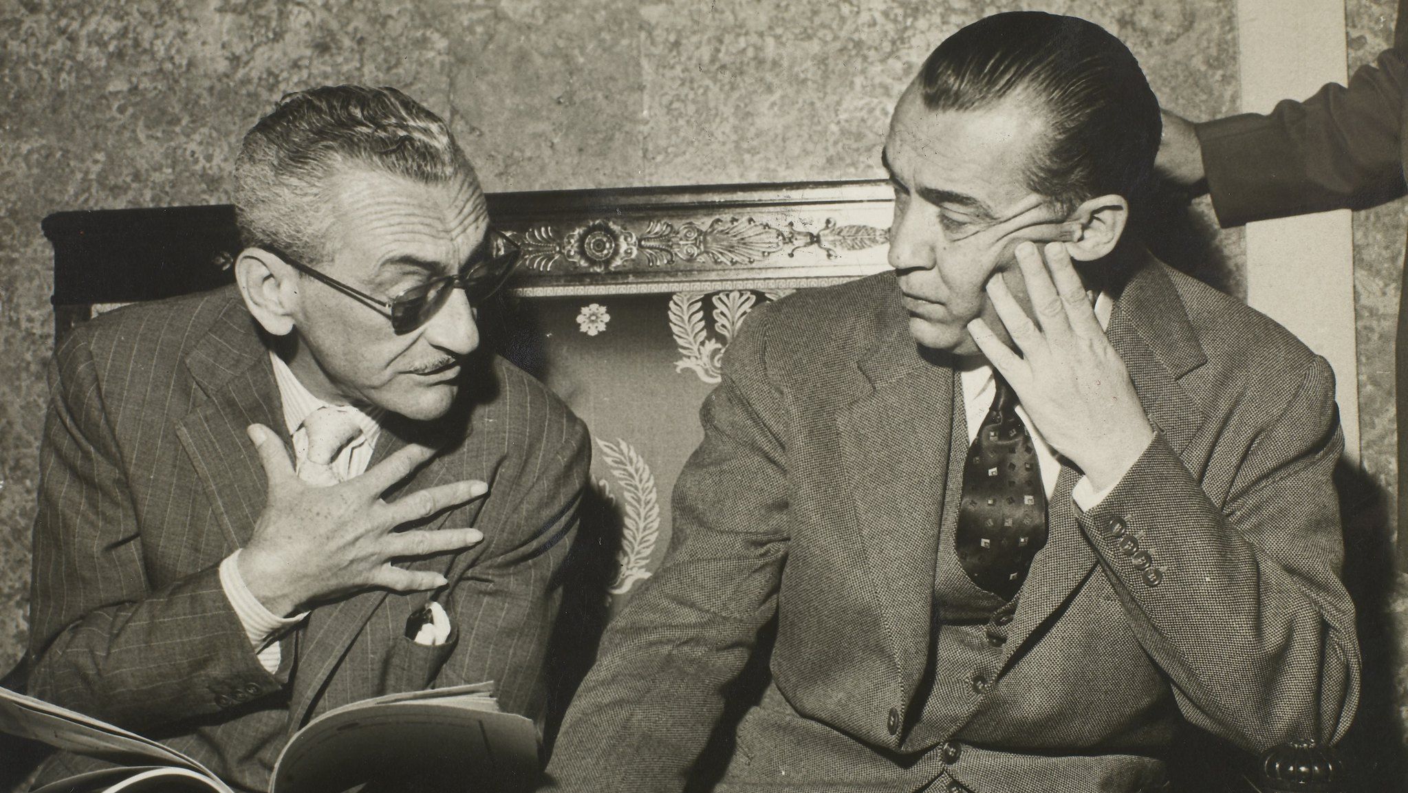 Ary Barroso e o então presidente Juscelino Kubitschek, em 1957.