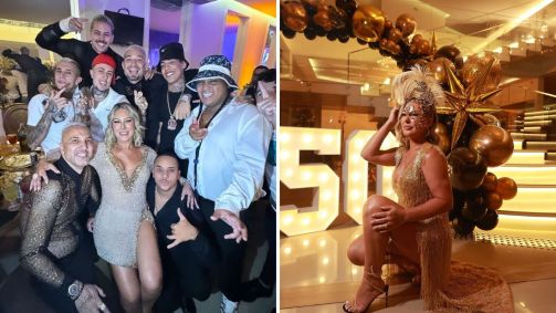 Claudia Baronesa, mãe de MC Gui, celebra 50 anos com festa