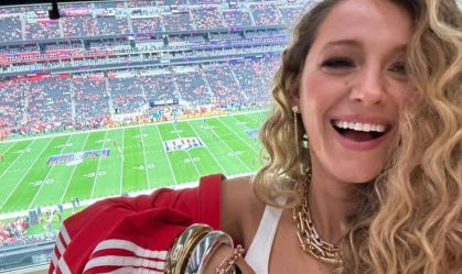 Blake Lively conta que deixou os filhos pela 1ª vez para ir ao Super Bowl