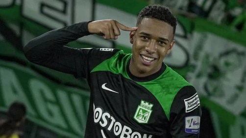 Brahian Palacios, do Atlético Nacional, é alvo do Galo