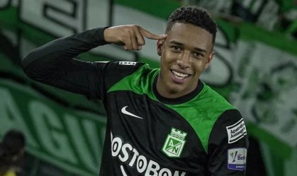 Brahian Palacios, do Atlético Nacional, é alvo do Galo