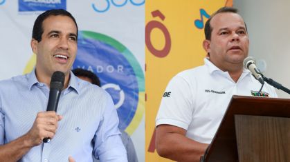 Colagem com Bruno Reis e Geraldo Junior, pré-candidatos à eleição para a Prefeitura de Salvador em 2024