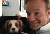 Cachorro de Barrichello morre após ingerir 11 bitucas de cigarro; piloto reage