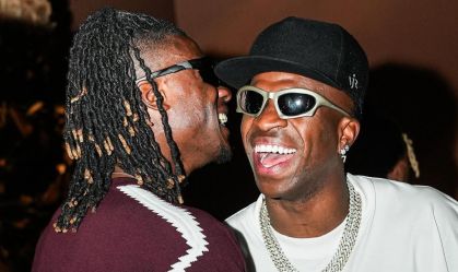 Camavinga e Vinícius Júnior em publicação