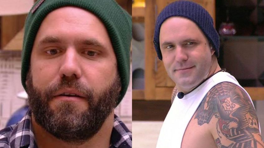 Caruso raspou a barba durante o BBB 18. / Reprodução/Globoplay