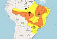 Quatro regiões do Brasil estão em alerta para chuvas intensas, diz Inmet
