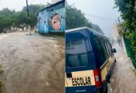 Chuvas causam alagamentos em São Paulo e transformam ruas em rios neste domingo