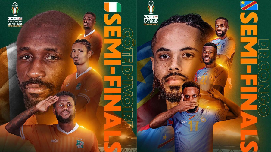 Costa do Marfim e RD Congo se enfrentam na semifinal da Copa Africana de Nações