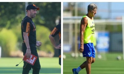 Coudet e Renato finalizaram as preparações para o clássico Gre-Nal 441