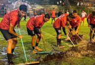 Jogo da Copa do Brasil é adiado por causa de gramado alagado