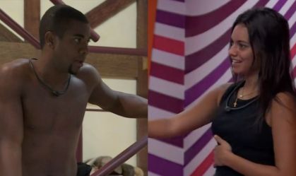 Alane fez brincadeira com Davi, ao jogar uma barata falsa no participante