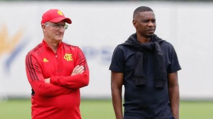 Dorival Júnior e Juan pelo Flamengo