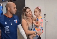 "Papai, machucou no trabalho?", pergunta filha de jogador do Fortaleza após ataque