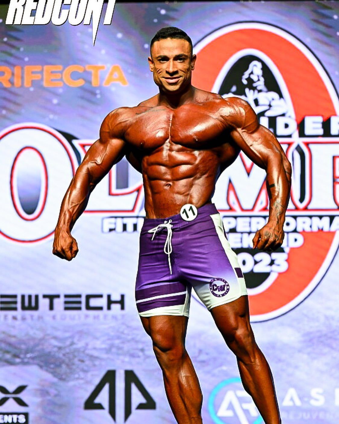 Emmanuel Costa participou do Mr. Olympia em 2023 / Reprodução/Instagram