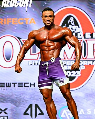 Emmanuel Costa participou do Mr. Olympia em 2023 / Reprodução/Instagram