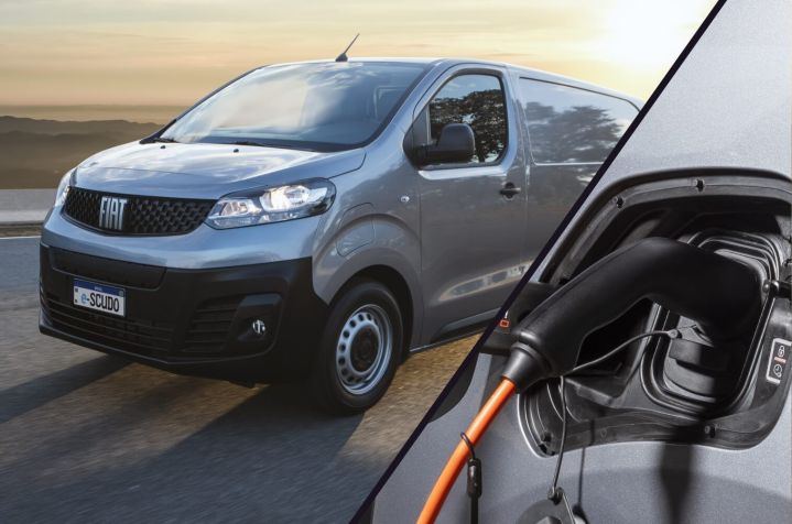 Fiat E-Scudo, da Stellantis, também chega como Citroën E-Jumpy e Peugeot E-Expert / Divulgação/Fiat