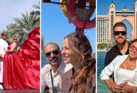 Clima de romance! Casais famosos curtem férias em Dubai