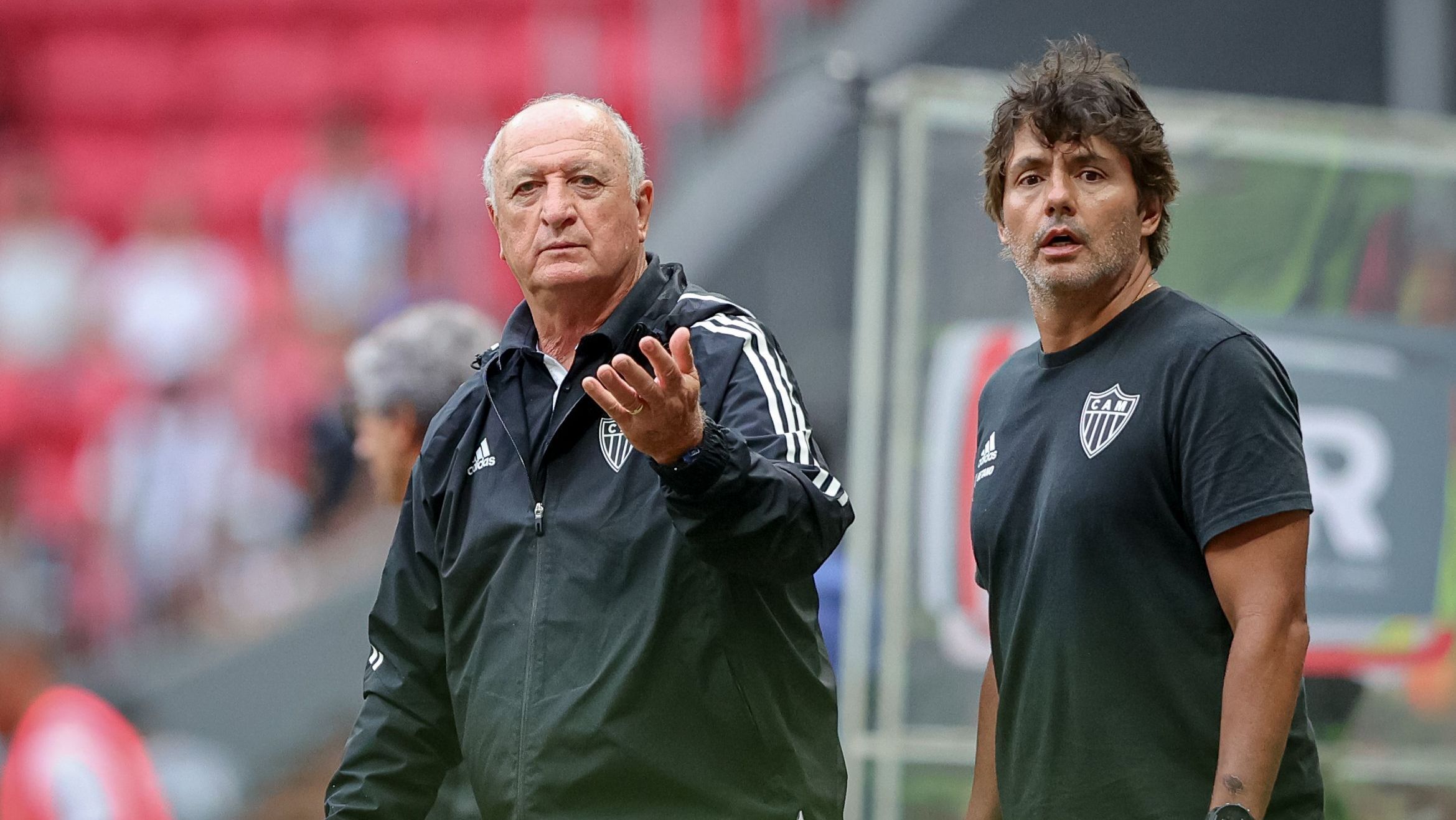 Felipão em vitória do Atlético-MG contra o Itabirito