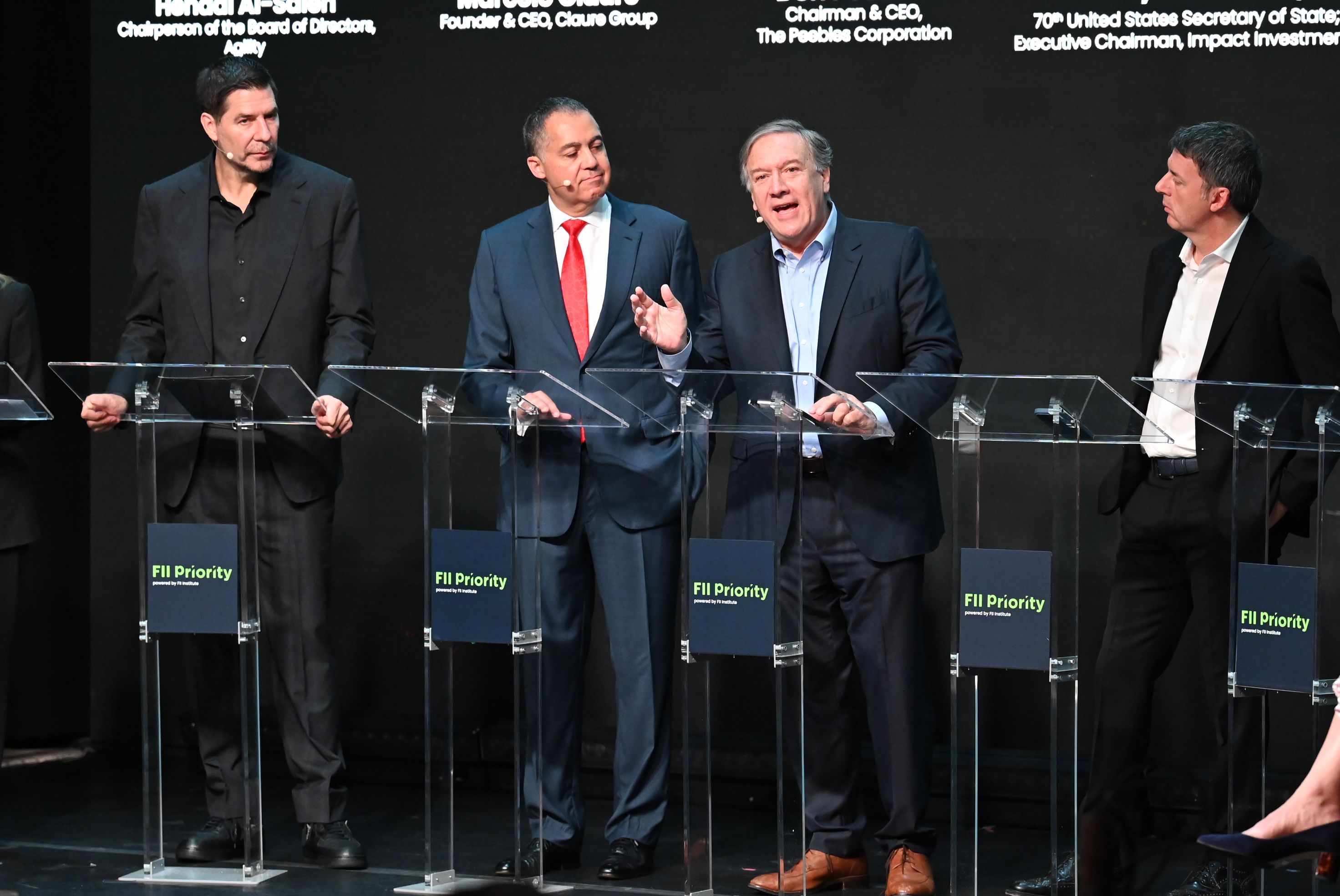 Ex-secretário norte americano, Mike Pompeo em evento na Flórida.