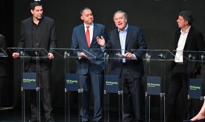 Ex-secretário norte americano, Mike Pompeo em evento na Flórida.