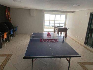 Salão de jogos do prédio interditado no litoral paulista