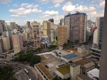 Vista da janela do Edifício Praça da Bandeira, antigo Edifício Joelma, em São Paulo