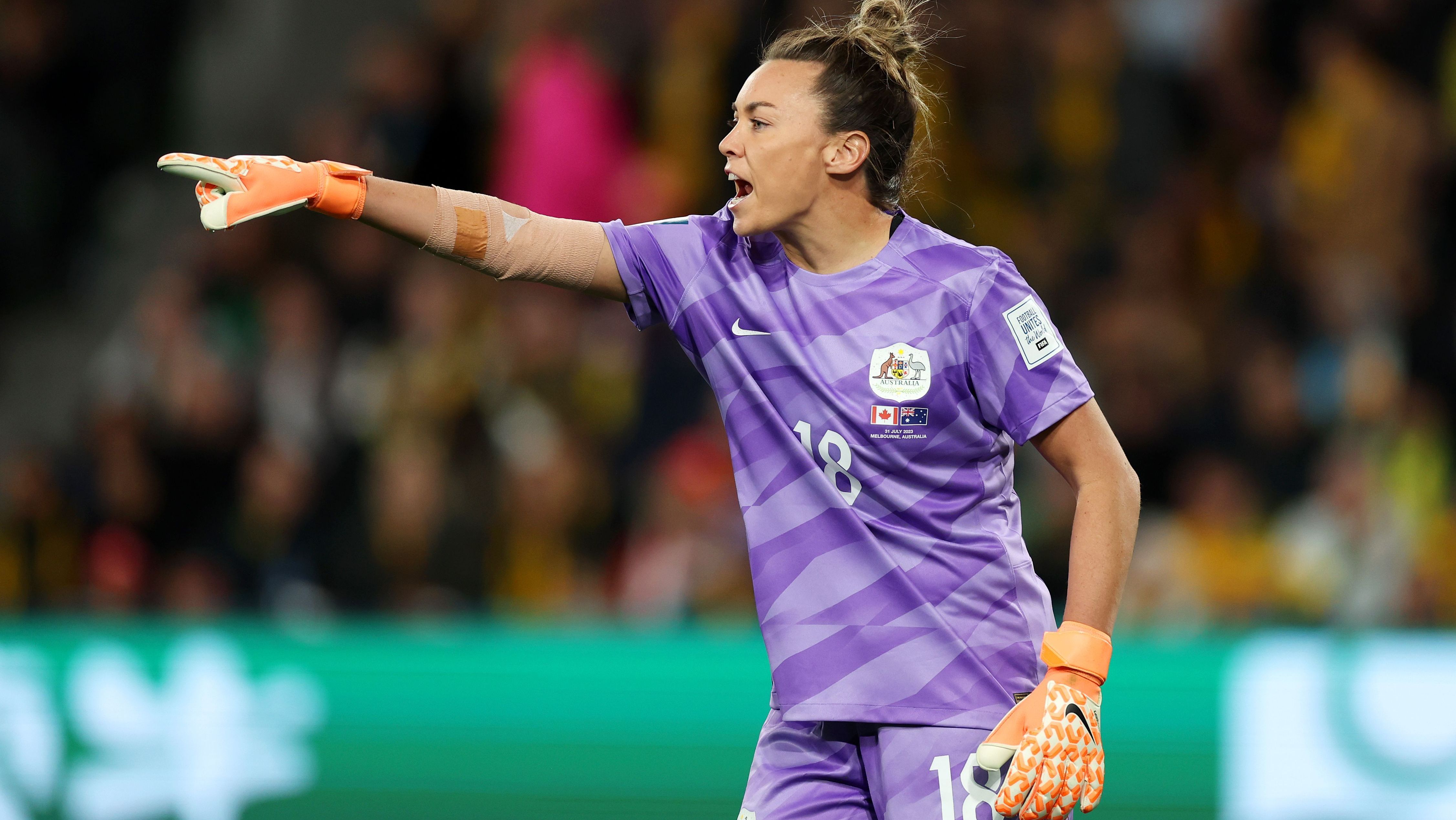Mackenzie Arnold foi titular da Austrália na Copa do Mundo
