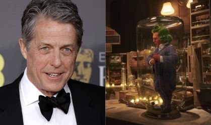 Hugh Grant imita Oompa Loompa no Bafta: "Filmes francamente muito longos"
