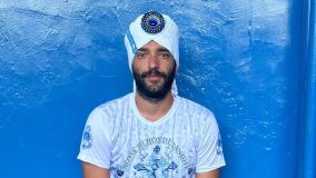 Humberto Carrão visitou a sede do Afoxé Filhos de Gandhy, em Salvador, na quarta-feira (7)
