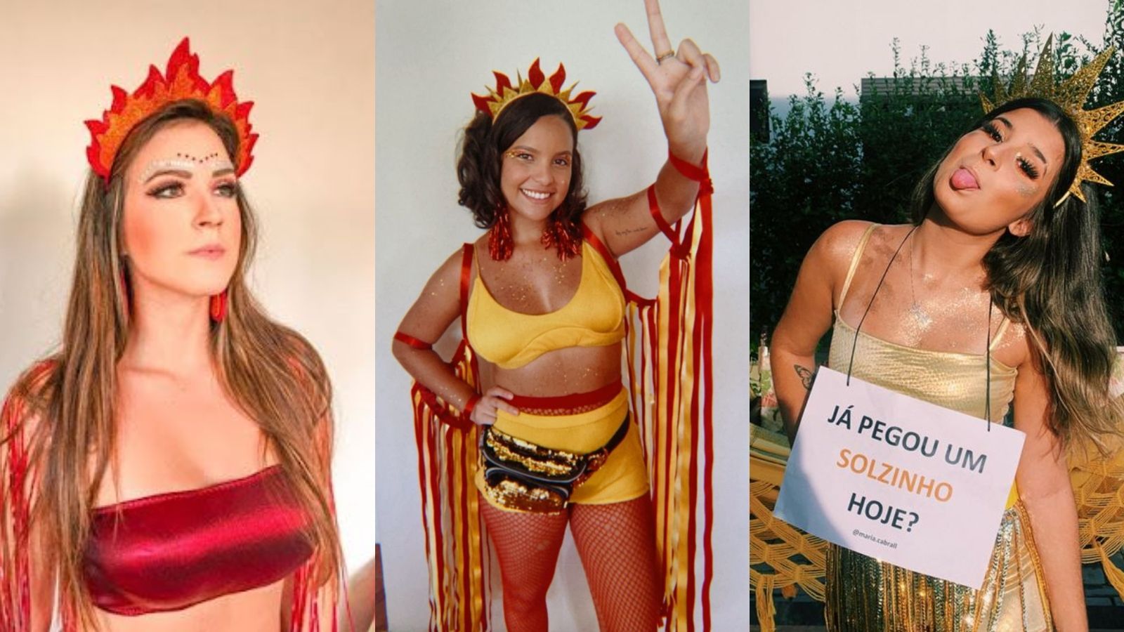 Inspirações de fantasias de carnaval para o signo de áries. / Reprodução/Pinterest