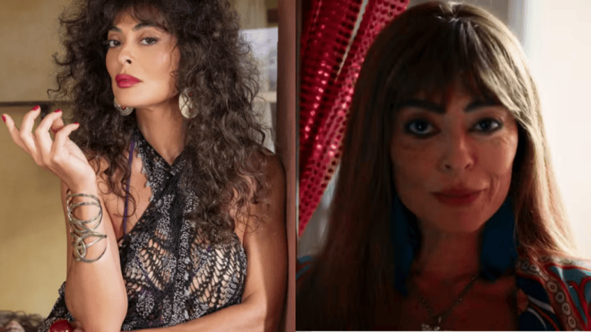 Juliana Paes como Jacutinga em primeira e segunda fase de "Renascer" / Foto 1: Fábio Rocha/TV Globo | Foto 2: Reprodução/Globo