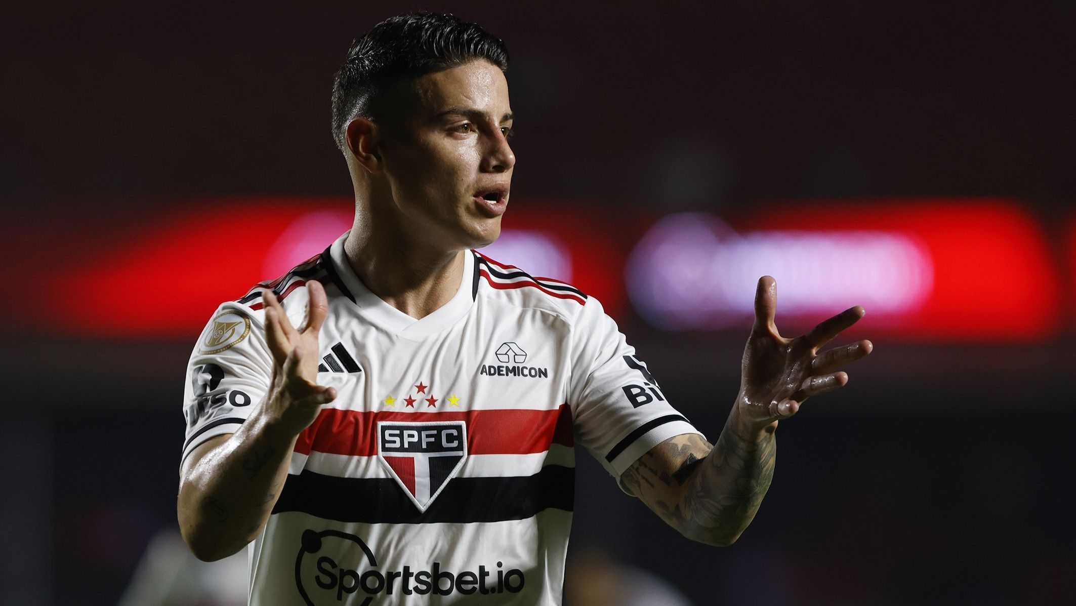 James Rodríguez marcou apenas um gol com a camisa do São Paulo