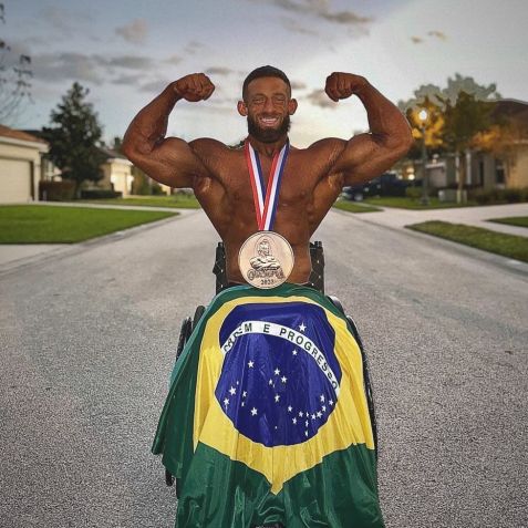 Josué Fabiano ficou em 3º lugar no Mr. Olympia do ano passado • Reprodução/Instagram