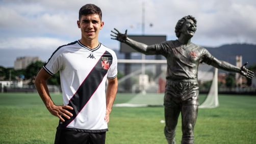 Juan Sforza com a camisa do Vasco