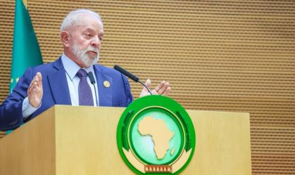 Presidente em Lula durante discurso na abertura da 37ª Cúpula da União Africana