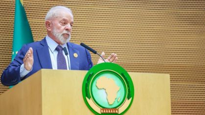 Presidente em Lula durante discurso na abertura da 37ª Cúpula da União Africana