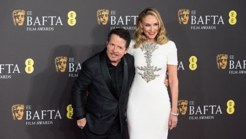 Michael J. Fox foi ao BAFTA no Royal Festival Hall, em Londres