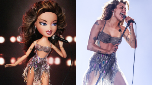 Boneca Bratz inspirada no show de Miley Cyrus durante o Grammy 2024