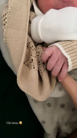 Clara Diniz anuncia o nascimento de Joaquim, seu filho com Marcello Melo Jr. / Reprodução/Instagram